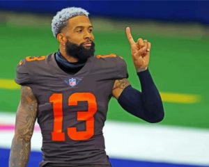 Odell Beckham Jr Player paint by numbers