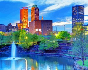 Oklahoma park paint by numbers