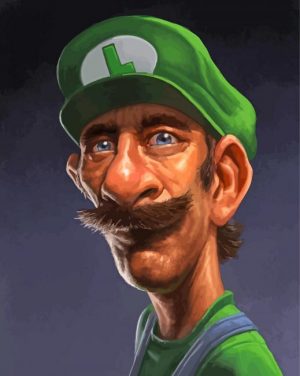 Old luigi paint by numbers