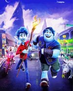 Onward Animated Movie paint by numbers