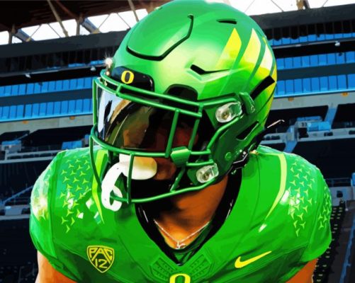 Oregon Ducks paint by numbers