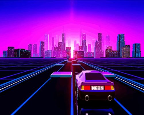 Outrun Game paint by numbers