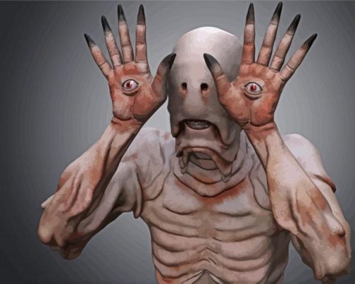 Scary Paleman Ilustration paint by numbers 