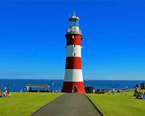 Hoe Park Plymouth paint by numbers