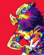 Hashibira Inosuke Pop Art Hashibira Inosuke Pop Art paint by number