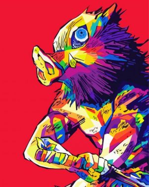 Hashibira Inosuke Pop Art Hashibira Inosuke Pop Art paint by number