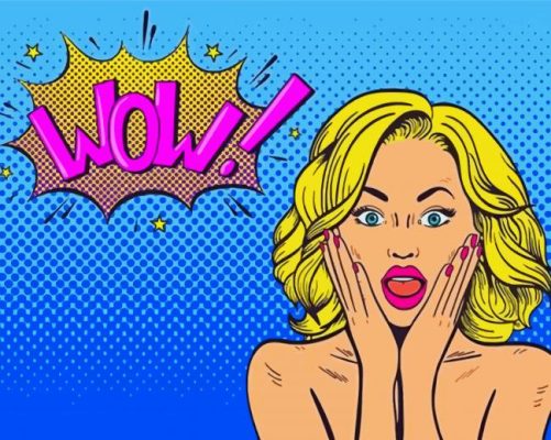 Pop girl wow art paint by numbers