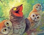 Potoo And Owls paint by number
