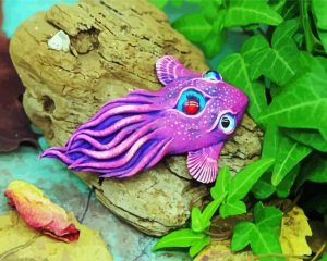 Purple Nudibranch paint by numbers