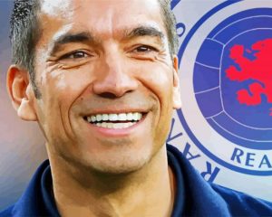 Rangers FC player and logo paint by numbers