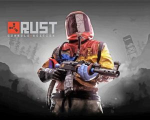 Rust Video Game paint by numbers
