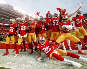San Francisco 49ers Players paint by numbers