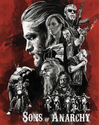 Sons Of Anarchy Serie Poster Paint by numbers