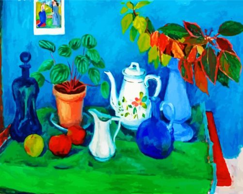 Still Life With Leaves Olley Art paint by numbers