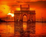 Sunset At Mumbai Gateway Of India Paint by numbers