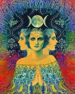 The Three Faces of The Moon Goddess paint by numbers