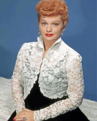 The Actress Lucille Ball Paint by numbers