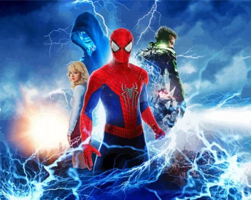 The Amazing Spider Man Movie paint by numbers