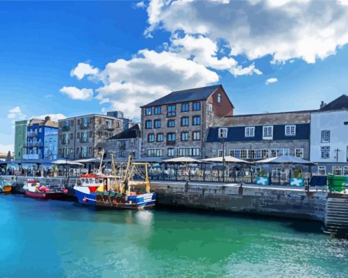 The Barbican Plymouth paint by numbers