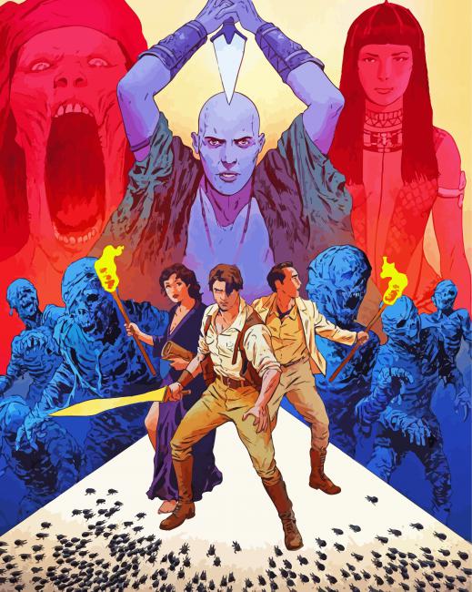 The Mummy Art Paint by numbers