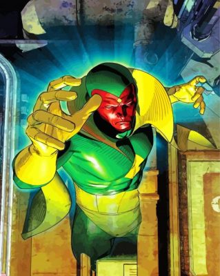 The Vision Marvel paint by number