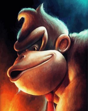 The Donkey Kong Ape Paint by numbers
