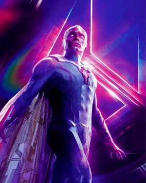 The vision superhero paint by numbers