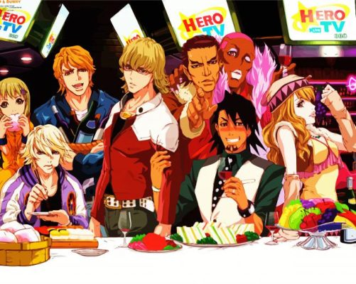 Tiger And Bunny Anime Characters Paint by numbers