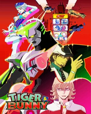 Tiger And Bunny Anime Poster Paint by numbers