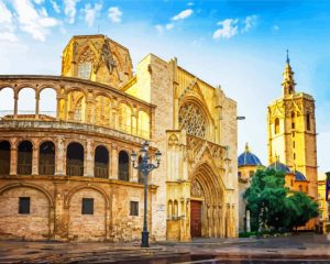 Valencia Cathedral Spain paint by numbers