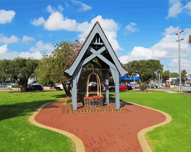 Victoria Park Wishing Well paint by numbers