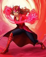 Wanda Maximoff Hero Art Paint by number