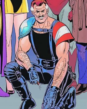 Watchmen Comedian paint by numbers