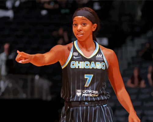 Wnba basketball player paint by number