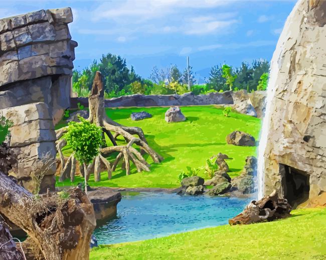 Zoo Bioparc Valencia paint by numbers