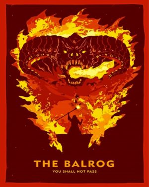 Aesthetic Balrog paint by numbers
