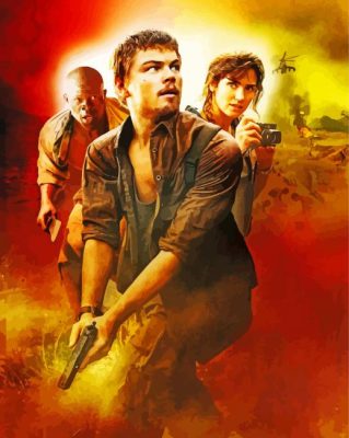 Aesthetic Blood Diamond paint by numbers