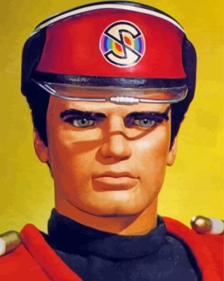 Aesthetic Captain Scarlet Paint by number 