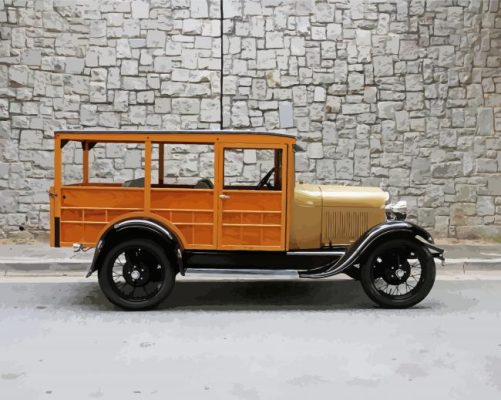 Aesthetic Ford Model A Paint by numbers 