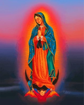 Lady Of Guadalupe paint by numbers 