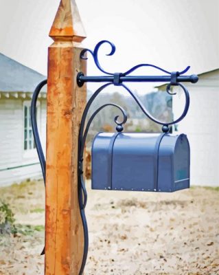 Aesthetic Vintage Mailbox paint by numbers