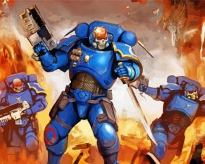 Aesthetic Warhammer paint by number