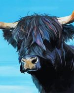 Aesthetic Black Cow Paint By Numbers