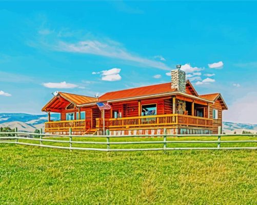 Aesthetic Gallatin Mountain paint by numbers