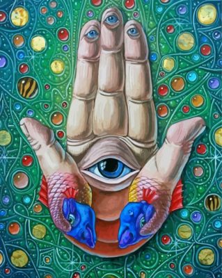 Aesthetic Hamsa paint by numbers