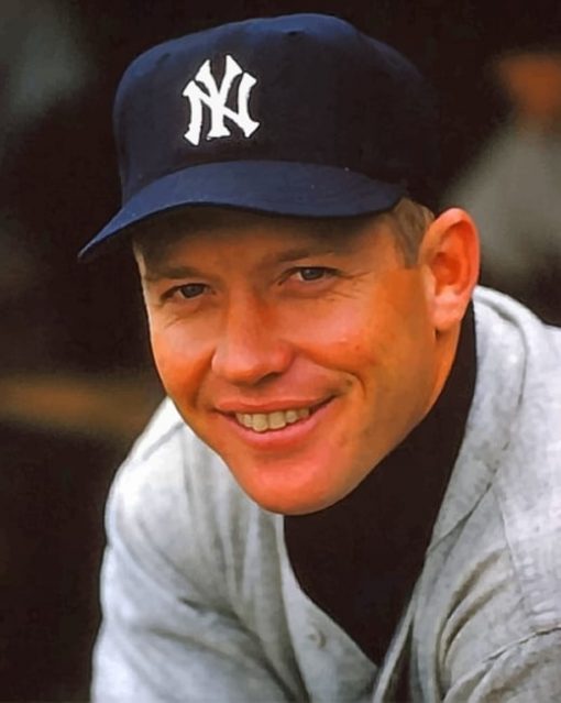 Mickey Mantle Player paint by numbers