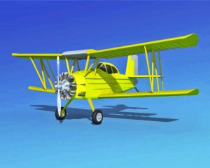 Bi Plane Crop Duster Paint by numbers
