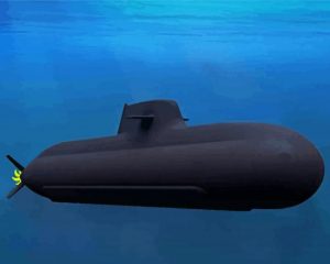 black Submarine paint by numbers