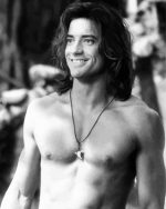 Black And White Brendan Fraser paint by numbers