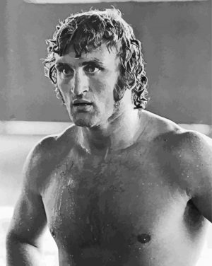 black and white Joe bugner paint by numbers